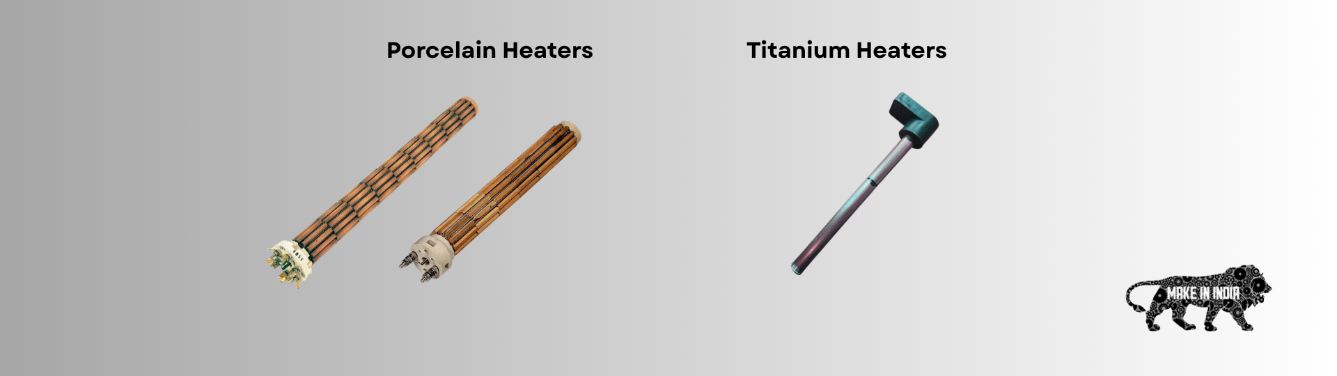 Porcelain and Titanium Heaters